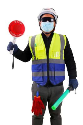 Highlight Reflective Vest, Multi-Pocket Reflective Work Clothes, Professional Reflective Vest for Sanitation Workers