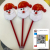 Santa Claus Ballpoint Pen with Light Creative Personality Santa Claus Neutral Ballpoint Pen Custom Multi-Style Fleece Cloth