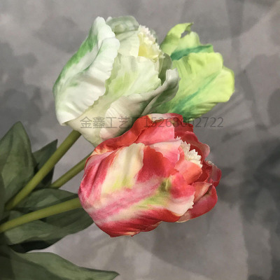 artificial tulips real touch flower 3D printing home wedding DIY decorative flores fake flowers