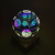3D Colorful Crystal Glass Cover Small Night Lamp Electroplating Lampshade USB Plug-in Colorful LED Table Lamp Starry Sky Magic Lamp