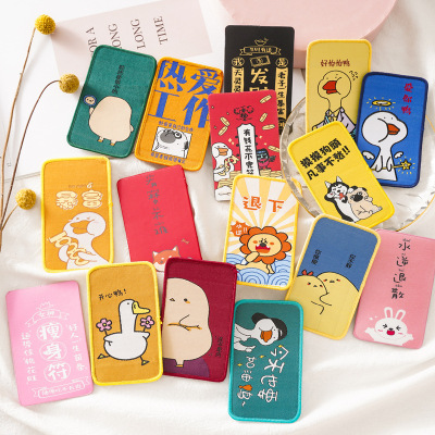 Korean Style Cute Funny Text Hook and Loop Fasteners Duck Student Cropped Hair Fastener Fresh Girl Sweet Fringe Hairpin