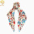 Summer New Chiffon Floral Knotted Ponytail Ribbon Large Intestine Ring Headdress Cross-Border Women's Rubber Band All-Match Headband