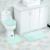 Factory Direct Sales Non-Slip Mat Bathroom Mats Toilet Seat Cover Absorbent Chenille Floor Mat Long U-Shaped round