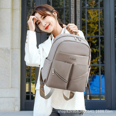 Popular 2020 New Winter Oxford Cloth Trendy All-Match Backpack Women's Bag Junior High School Girls Fashion University Style