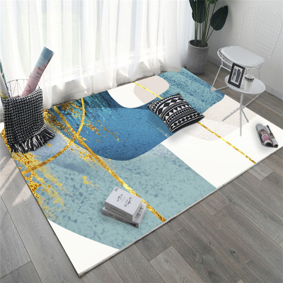 Carpet Living Room Simple Nordic Instagram Style Geometric Printed Sofa Table Carpet Modern Minimalist Ins Home Room Floor Mat