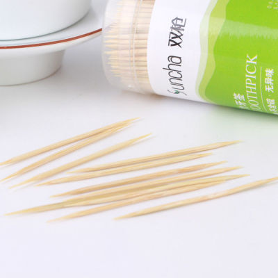 Suncha Toothpick Household Disposable Double-Headed Ultra-Fine Boxed Bamboo Portable Toothpick Commercial Two-Headed Tip