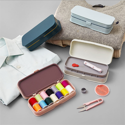 Portable Needle Box Student Dormitory Supplies Sewing Box Set Household Hand Sewing Needle Storage Box Sewing