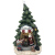 Creative Home Decoration Resin Crafts Christmas Tree Ornaments Santa Claus with Children with Lights