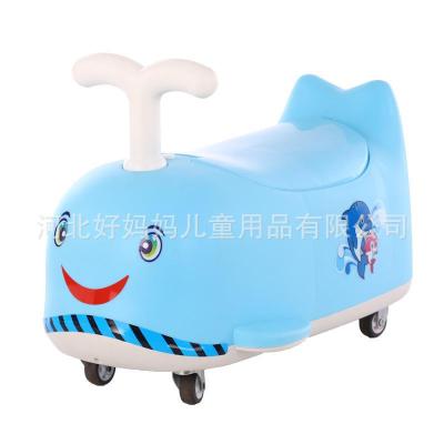 Children's Little Dolphin-Style Walking-Helping Balance Car Can Be Used as Gifts Suitable for Boys and Girls Aged 1-4 Storage Box Sliding