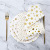 New Bronzing White XINGX Paper Cup Paper Pallet Tissue Knife, Fork and Spoon One-Time Party Decoration Set