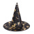Halloween Wizard's Hat Colorful Gilding Pointed Hat Widened Brim Witch Wizard's Hat Ghost Festival Dress up