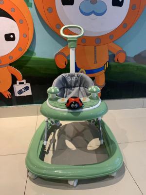 New Baby Children's Belt Push Handle Toddler Walker Universal Silent Wheel Rear Opening without Tripping Feet with Music Light