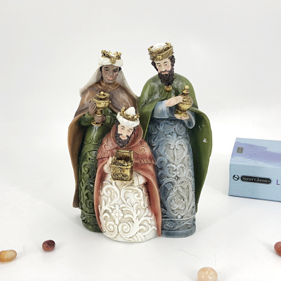 Resin Craft Ornament Christian Catholic Ornaments Three Wise Men Three Kings Ornaments