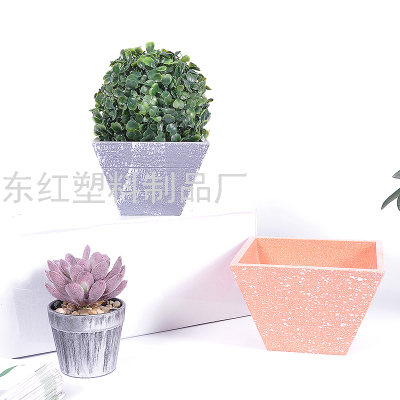 Melamine Flowerpot Plastic Flowerpot Artificial Flower Flowerpot Vase Imitation Porcelain Flowerpot Marbled Effect F1827tpy