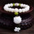 Natural White Jade Bodhi Single Circle Bracelet Bodhi Root Beads Bracelet Men's and Women's Jianghu Stall Supply Live Broadcast Hot Sale