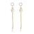 Korean Style Cool Style Long Letter D Earrings Female 925 Silver Needle New Trendy Temperament Opal Tassel Earrings