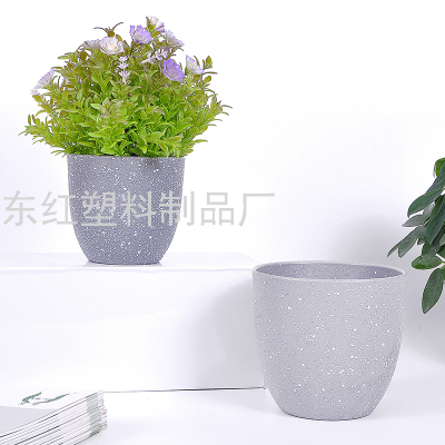 Melamine Flowerpot Plastic Flowerpot Artificial Flower Flowerpot Vase Imitation Porcelain Flowerpot Frosted Light Basin P02