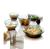 Ageliya Kangfu Glass 7 Seven Piece Set Amber Salad Bowl Cup Brown Rice Bowl Tea Cup High-End Gift