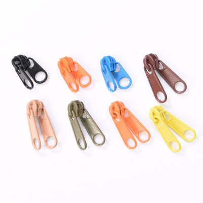 Factory Sales Zipper Accessories Double-Sided Double-Piece Pull Head Pull Tab Environmental Protection Clothing Accessories Pull Head