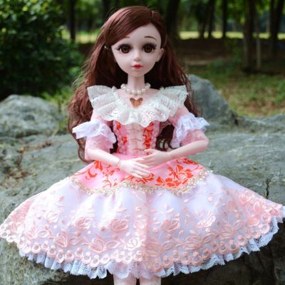 60cm Koyilai Barbie Doll Night Loli 3D Real Eye Leaf Loli 18 Joint Body Toy Girl Princess