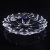 New Transparent Crystal Glass Fruit Plate Glass Fruit Dish Home Office Dried Fruit Tray Plate Dish