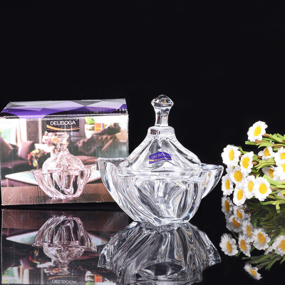 2021 New Factory Wholesale Crystal Kitchen Sugar Bowl Multi-Functional Transparent Household Storage Tank