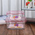 Microwave Oven Glass Lunch Box Heating Insulation Lunch Box Student Lunch Box Crystal Color Series Freshness Bowl Two-Piece Gift Box