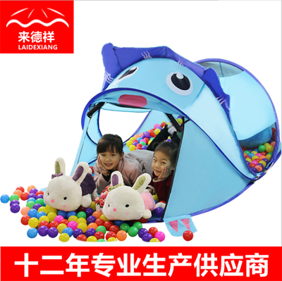 Children's Tent Cartoon Lion Game House Indoor and Outdoor Folding Pop-up Installation-Free AE Toy Tent