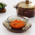 Egeria European-Style Raw Glass Tableware Kangfu Glass Bowl Disk Set Glass Soup Pot