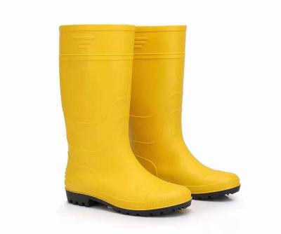 Labor Protection Rain Boots Men's Anti-Smashing and Anti-Penetration Long and Mid-Calf Length Rain Boots Steel Head Steel Plate Oil-Resistant Acid-Base White Food Rain Shoes