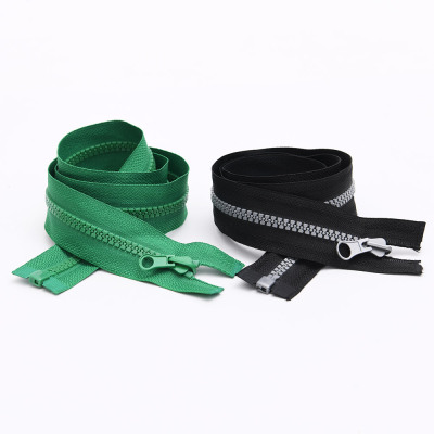 Wholesale Customized 3#5# Resin Zipper Clothing Pocket Placket Zipper Open Tail Single Two-Way Zipper