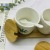 Household Japanese-Style Seasoning Box Kitchen Ceramic Seasoning Jar Chili Oil Can Green Leaf Wooden Lid Four-Piece Kitchen Supplies