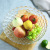 Wholesale Transparent Glass Fruit Plate Fruit Plate Large European Household Bead Point Fruit Pot