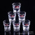 Six Sets of Green Apple Lead-Free Glass Liquor Shooter Glass Shot Glass Wedding Tass Promotional Novelties