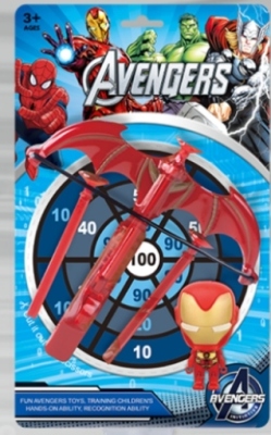Spider-Man Launcher Bow and Arrow 8809-1 Captain America Hulk Iron Man Card Launcher Gloves Toy