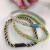 New Two-Color Three-Strand Braid High Elastic Hair Bands Hair Rope Headdress