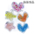 Korean Style Children Girl Colored Loving Heart Quicksand Barrettes Transparent Sequins Hair Clip Side Clip Student Cute Princess Hair Accessories