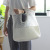 Mesh Canvas Stitching Portable Shopping Bag Mesh Hollow out Beach Bag Wrist Bag Customized Buggy Bag