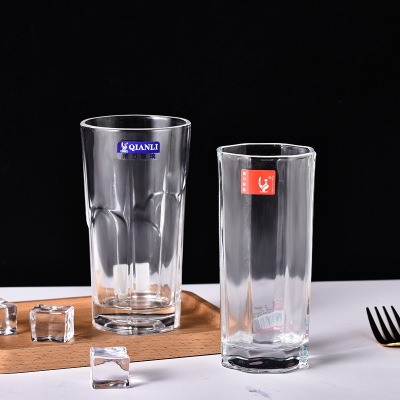 Qianli Boutique Meal Cup Household Daily Necessities Glass Heat-Resistant Glass Cup Juice Drink Cup Wholesale