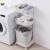 Creative Home Laundry Basket Plastic Laundry Basket Bathroom with Pulley Dirty Laundry Storage Basket Lou Large Storage Basket