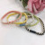New Two-Color Three-Strand Braid High Elastic Hair Bands Hair Rope Headdress