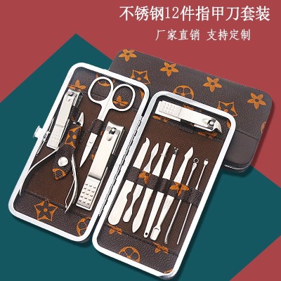 Stainless Steel Nail Scissor Set 12 Pieces Nail Clippers Set Nail Clippers Nail Manicure Tools Nail Clippers Customizable