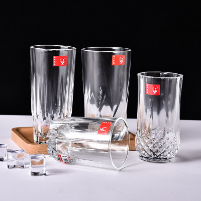 New Glass Heat Resistant Juice Cup Glass Transparent Wine Glass Creative Household Water Cup Factory Wholesale