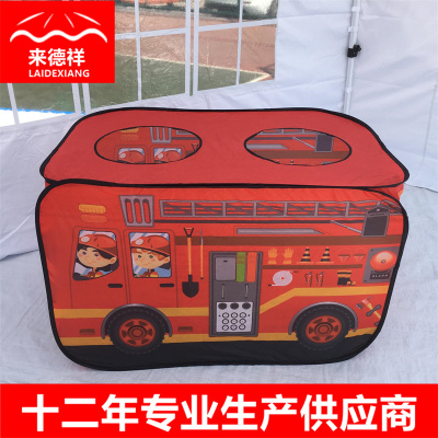 Children Play House Tent Ice Cream Dessert Cart Firefighter Car Police Car School Bus Bus Bus Toy