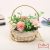 Iron Flower Basket Simulation Plastic Floral Simulation Bonsai Fake Flower Bouquet Picnic Shooting Props Living Room Decoration