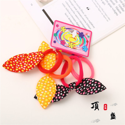 Rabbit Ears Hair Band Hair Rope Rubber Band Tie Hair Headdress Flower Hair Accessories Hair Rope Small Jewelry