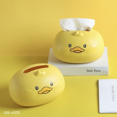 J06-6325 Customized Advertising Tissue Box Small Practical Plastic Paper Napping Box Removable Creative Tissue Box Design