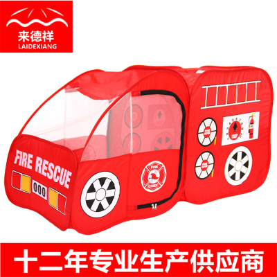 Children's Indoor Fire Truck Tent Room Game House Foldable Children's Outdoor Car Game Tent Wholesale AE