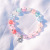 Six-Pointed Star Cracked Cystal Crystal Bracelet Female Candy Color Stall Hot Sale Colored Glaze Fresh Beaded Bracelet