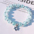 Six-Pointed Star Cracked Cystal Crystal Bracelet Female Candy Color Stall Hot Sale Colored Glaze Fresh Beaded Bracelet
